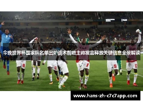 今晚世界杯国家队名单出炉战术前瞻主帅发言释放关键信息全景解读